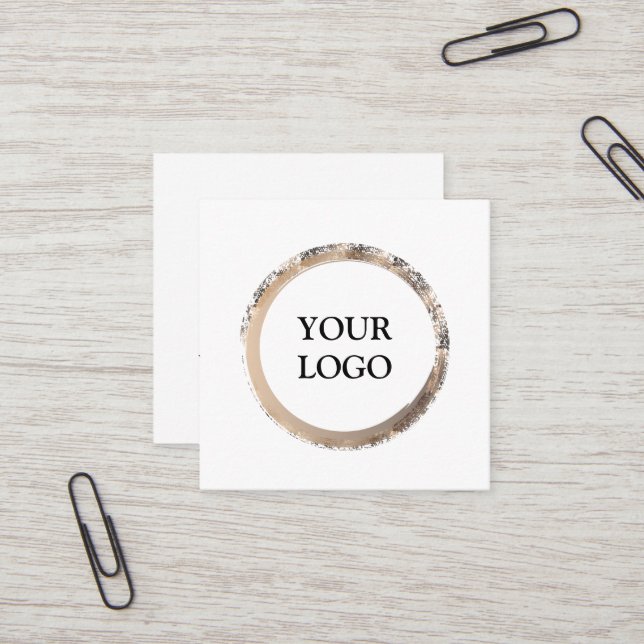 Personalized Custom Your Own Logo Square Business  Card (Front/Back In Situ)