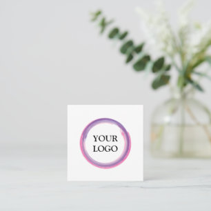 Personalized Custom Your Own Logo  Square Business Card