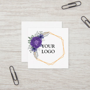 Personalized Custom Your Own Logo Square Business Card