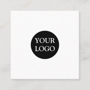 Personalized Custom Your Own Logo Square Business Card