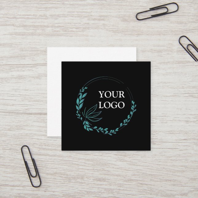 Personalized Custom Your Own Logo Square Business  Card (Front/Back In Situ)