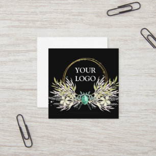 Personalized Custom Your Own Logo Square Business Square Business Card