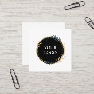 Personalized Custom Your Own Logo Square Business  Square Business Card
