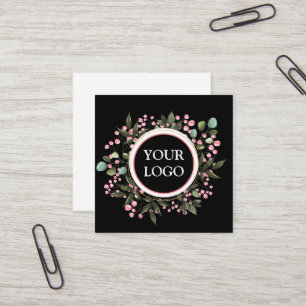 Personalized Custom Your Own Logo Square Business  Square Business Card