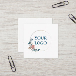 Personalized Custom Your Own Logo Square Business  Square Business Card