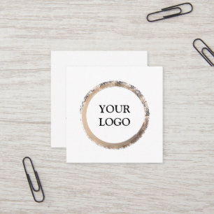 Personalized Custom Your Own Logo Square Business  Square Business Card