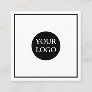 Personalized Custom Your Own Logo Square Business Square Business Card