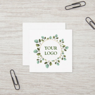 Personalized Custom Your Own Logo Square Business Square Business Card