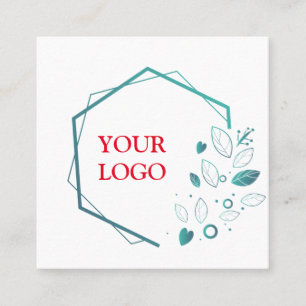 Personalized Custom Your Own Logo Square Business Square Business Card