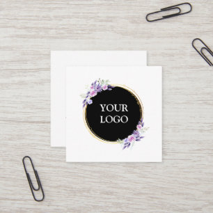 Personalized Custom Your Own Logo Square Business  Square Business Card