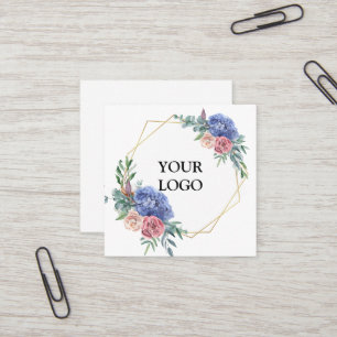 Personalized Custom Your Own Logo Square Business Square Business Card