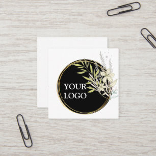 Personalized Custom Your Own Logo Square Business  Square Business Card