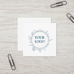 Personalized Custom Your Own Logo Square Business  Square Business Card