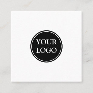 Personalized Custom Your Own Logo Square Business Square Business Card