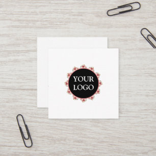 Personalized Custom Your Own Logo Square Business  Square Business Card
