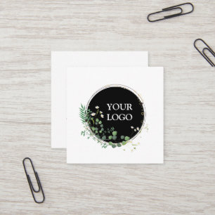 Personalized Custom Your Own Logo Square Business  Square Business Card