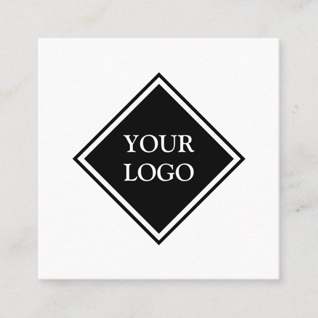 Personalized Custom Your Own Logo Square Business  Square Business Card (Front)