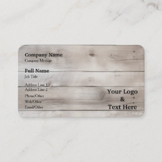 Personalized Custom Your Own Logo & Text Business Card