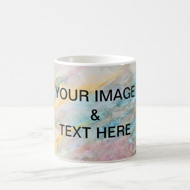 Personalized Custom Your Own Photo abstract art  Coffee Mug (Center)