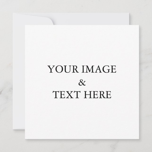 Personalized Custom Your Own Photo Announcement (Front)