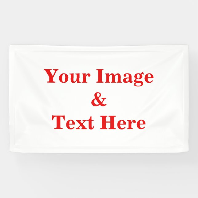Personalized Custom Your Own Photo Banner (Horizontal)