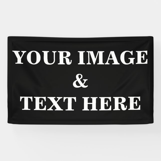 Personalized Custom Your Own Photo Banner (Horizontal)