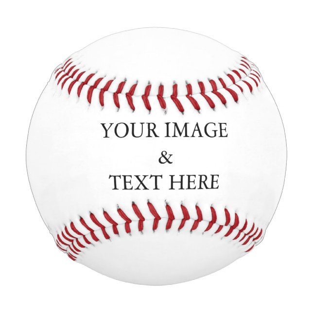 Personalized Custom Your Own Photo Baseball (Front)