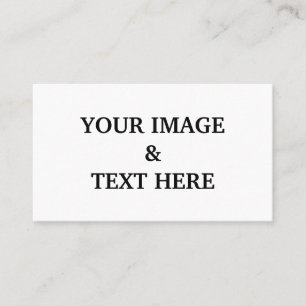 Personalized Custom Your Own Photo Business Card