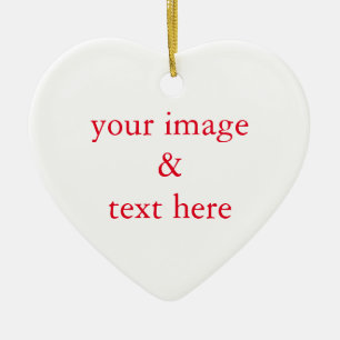 Personalized Custom Your Own Photo Ceramic Ornament