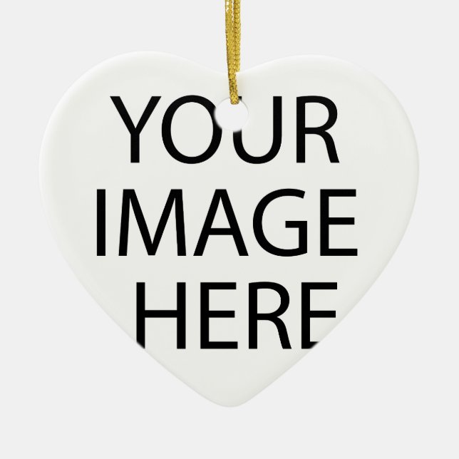 Personalized Custom Your Own Photo Ceramic Ornament (Front)