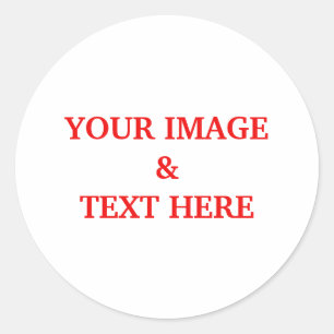 Personalized Custom Your Own Photo Classic Round Sticker