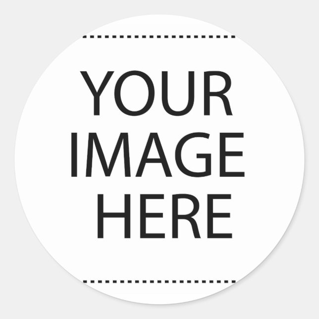 Personalized Custom Your Own Photo Classic Round Sticker (Front)