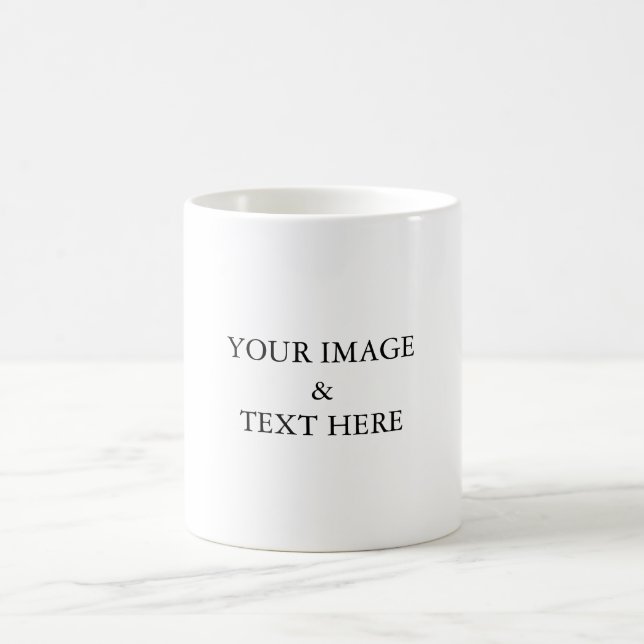 Personalized Custom Your Own Photo Coffee Mug (Center)