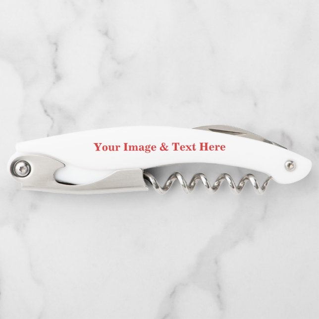 Personalized Custom Your Own Photo Corkscrew (Front)
