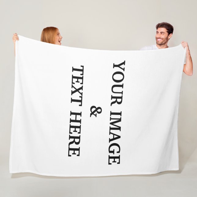 Personalized Custom Your Own Photo Fleece Blanket (In Situ)