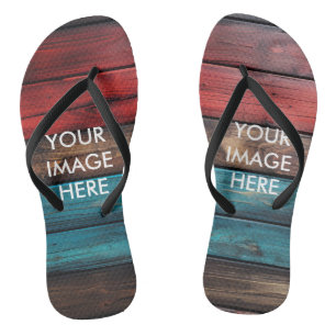 Personalized Custom Your Own Photo Flip Flops