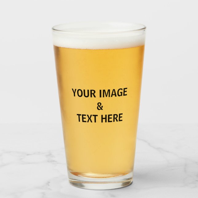 Personalized Custom Your Own Photo Glass (Front Filled)