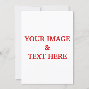 Personalized Custom Your Own Photo Invitation