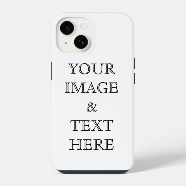 Personalized Custom Your Own Photo iPhone Case (Back)