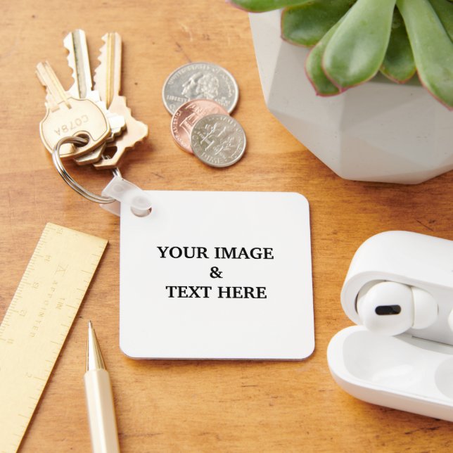 Personalized Custom Your Own Photo  Keychain (Desk)