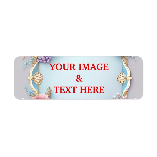 Personalized Custom Your Own Photo Label (Front)