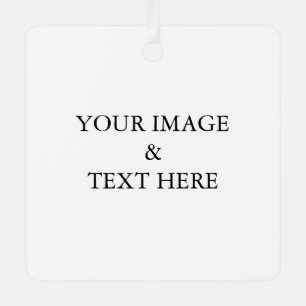 Personalized Custom Your Own Photo Metal Ornament