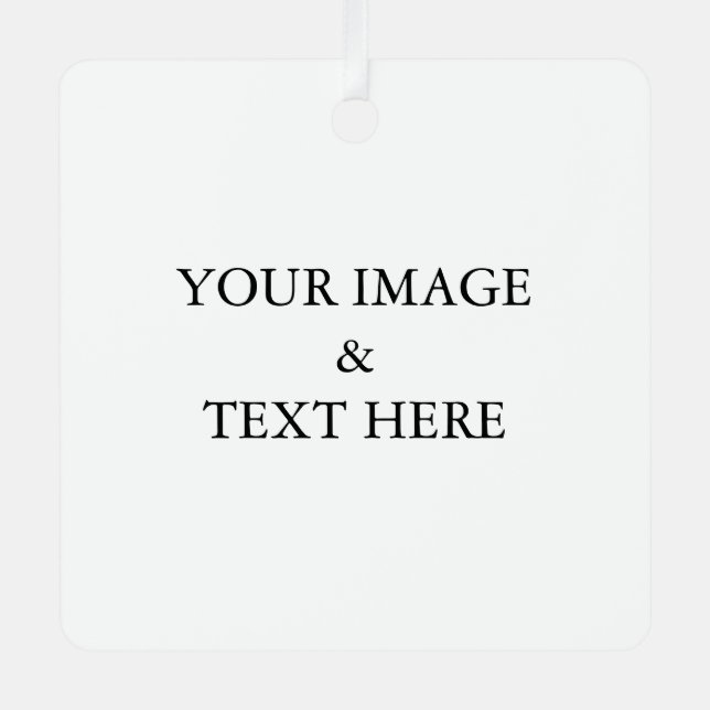 Personalized Custom Your Own Photo  Metal Ornament (Front)