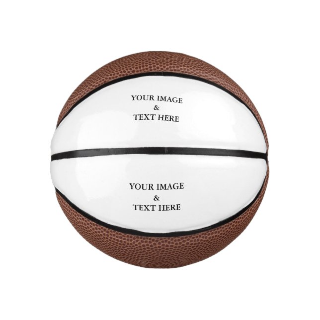 Personalized Custom Your Own Photo Mini Basketball (Front)
