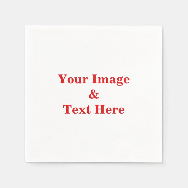 Personalized Custom Your Own Photo Napkin (Front)