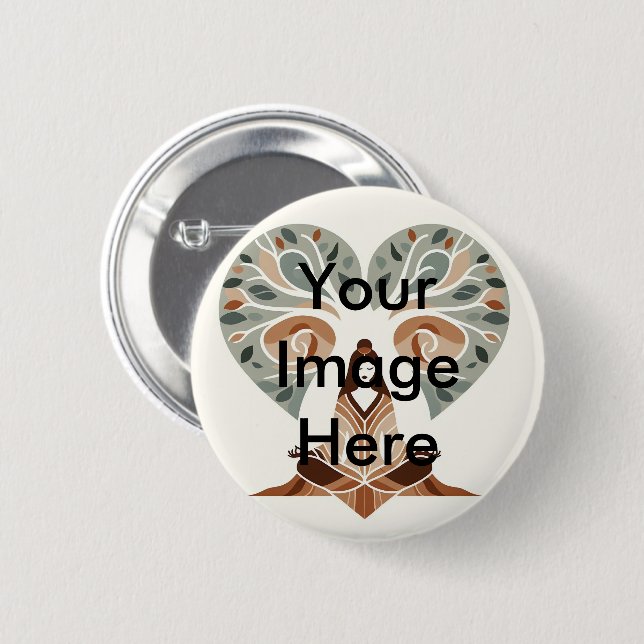 Personalized Custom Your Own Photo Pinback Button (Front & Back)
