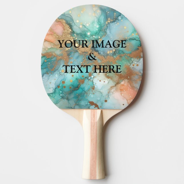 Personalized Custom Your Own Photo Ping Pong Paddle (Front)