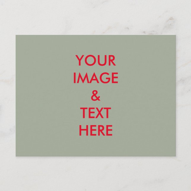 Personalized Custom Your Own Photo Postcard (Front)