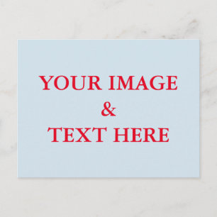 Personalized Custom Your Own Photo Postcard