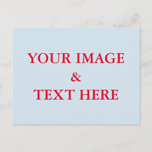 Personalized Custom Your Own Photo Postcard (Front)